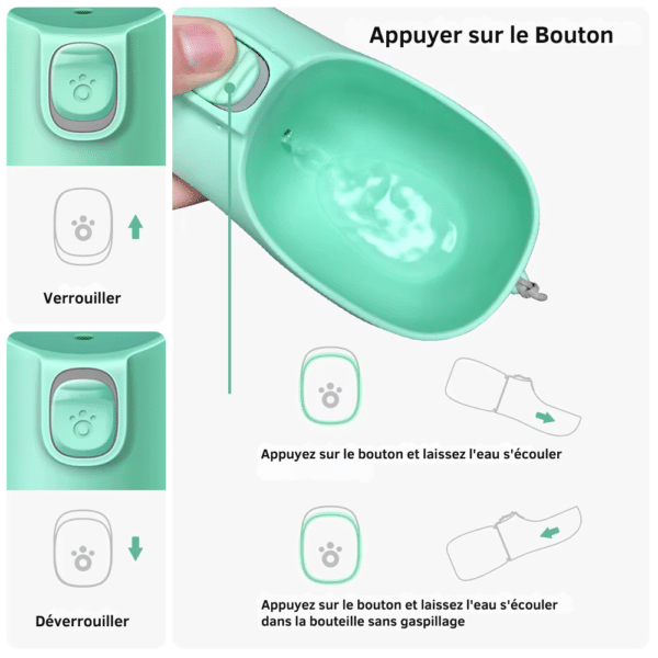 Gourde chien pratique