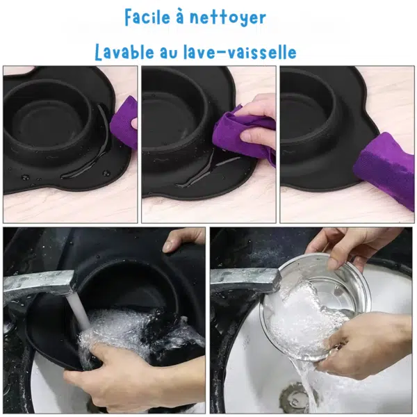 Double gamelle chien lavable