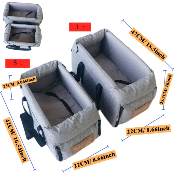 Longueur Sac transport chien