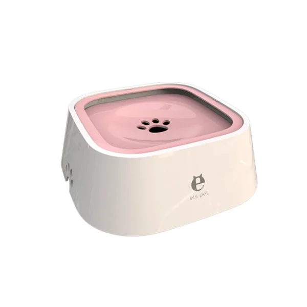 distributeur eau pour chien rose