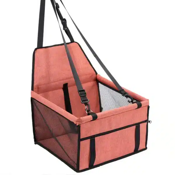 siège voiture chien orange