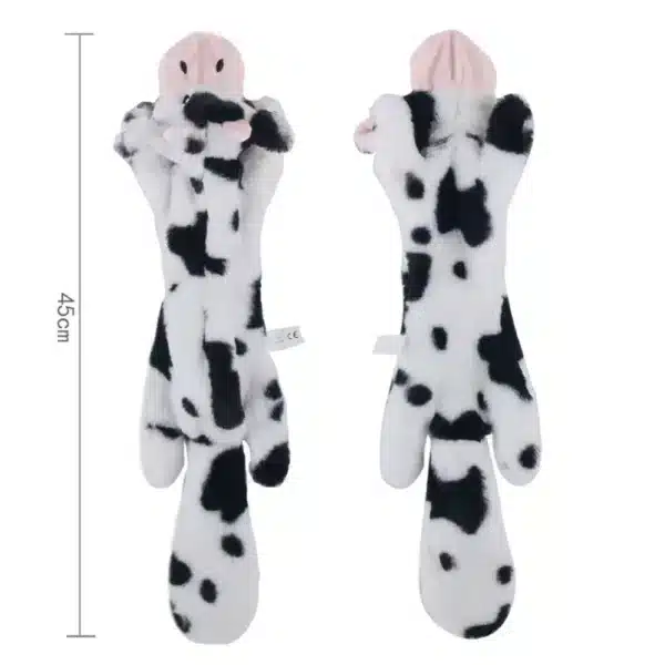 Peluche vide pour chien vache