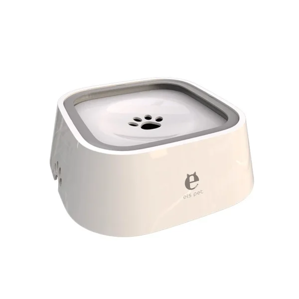 distributeur eau pour chien blanc