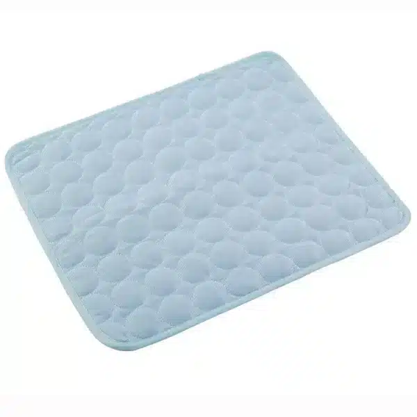 Tapis rafraîchissant chien bleu clair
