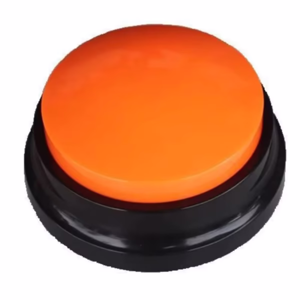 Bouton de communication orange