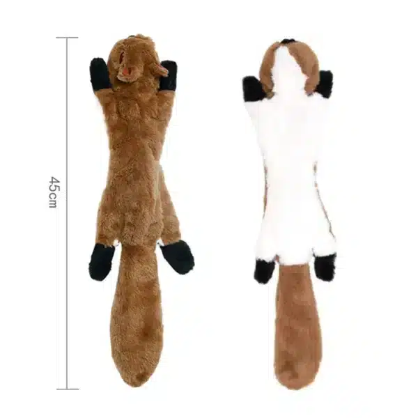 Peluche vide pour chien écureuil