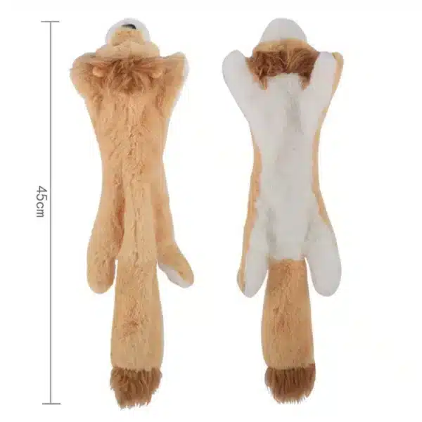 Peluche vide pour chien lion