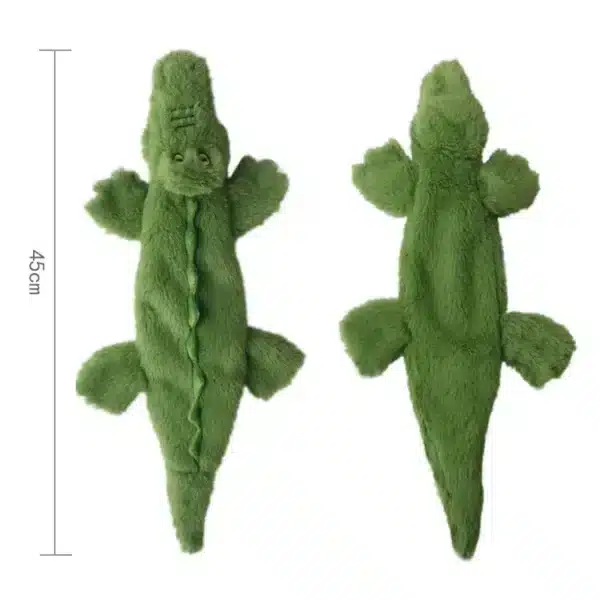 Peluche vide pour chien crocodile