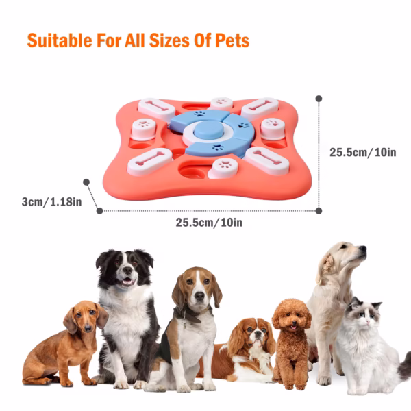 Puzzle sonore pour chien dimensions