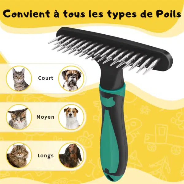 Brossage sous poils chien poils