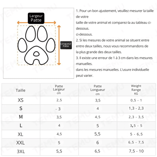 Chaussure pour petit chien imperméable – Image 9