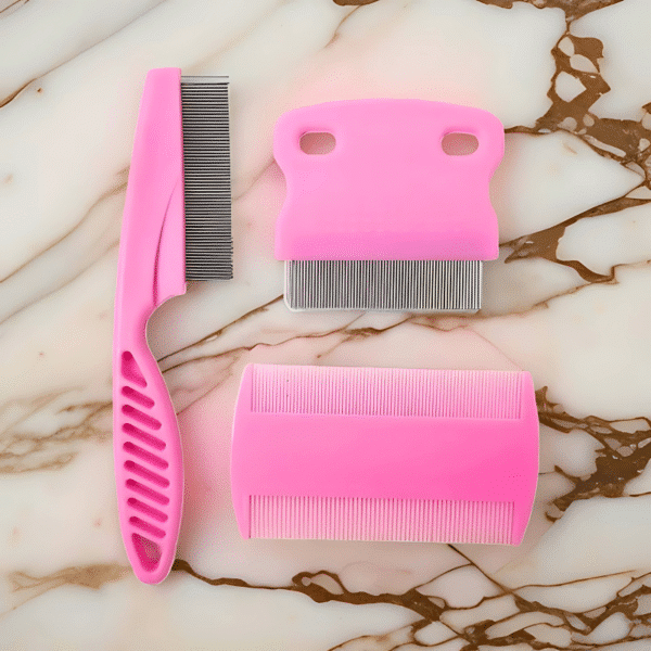 peigne tique et puce rose